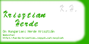 krisztian herde business card